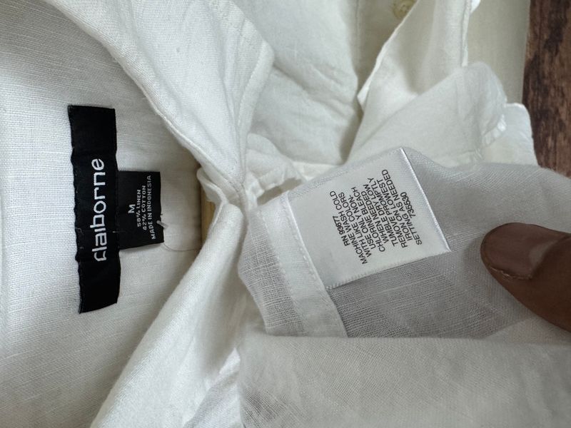 claiborne white shirts #NVSH75, foto 3