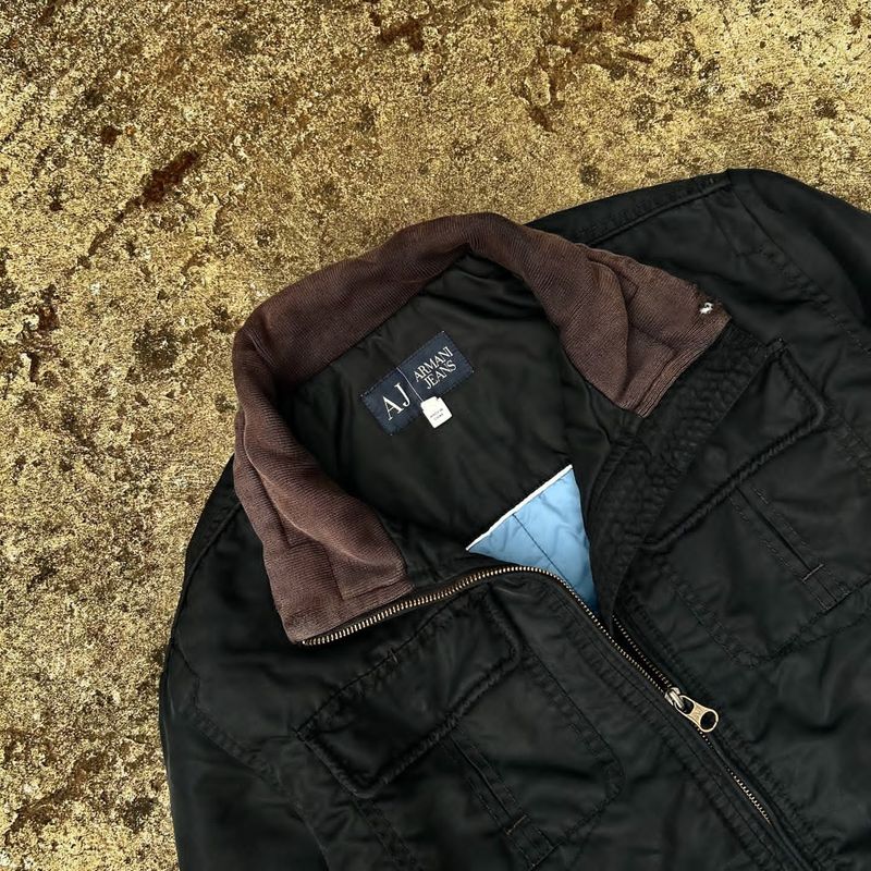 Armani	 Vintage Reworked Bomber jacket Pria black, foto 3