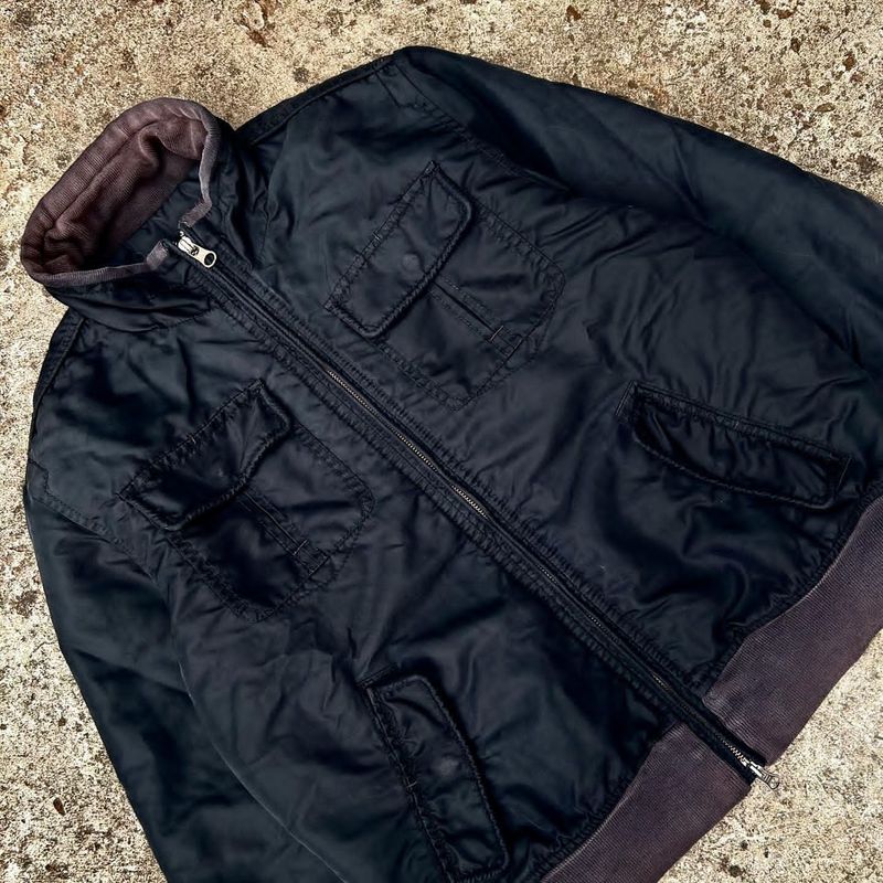 Armani	 Vintage Reworked Bomber jacket Pria black, foto 2