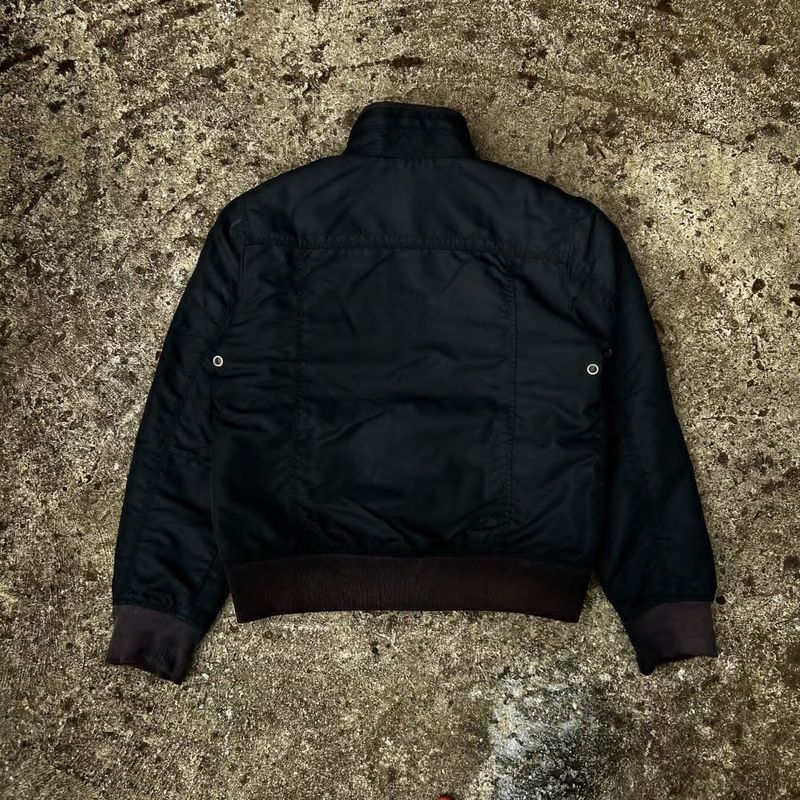 Armani	 Vintage Reworked Bomber jacket Pria black, foto 4