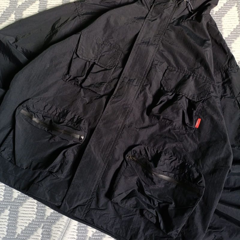 Vladimir Black Tactical Multi Pocket Windbreaker Jacket, foto 5