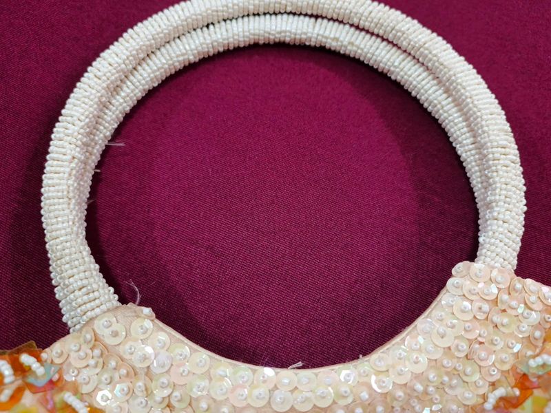 Vintage Y2K Beaded Ring Handle Bag, foto 3