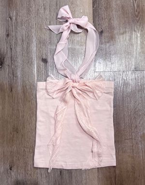 Blush Pink Lace Tie Halter by UNIQLO