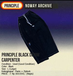 PRINCIPLE BLACK DENIM CARPENTER