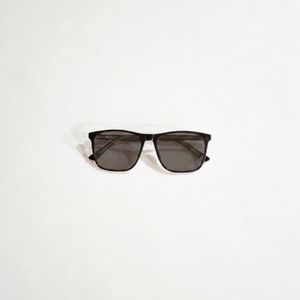 Kacamata Square Minimalist Black Lenses
