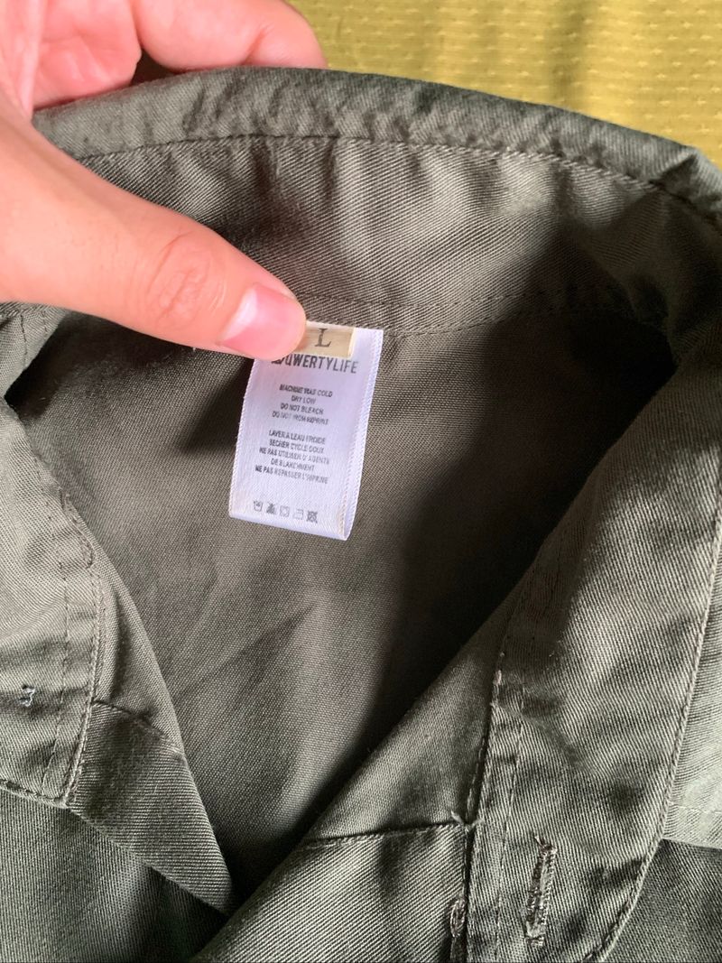 Qwertylife workshirt technical olive, foto 4