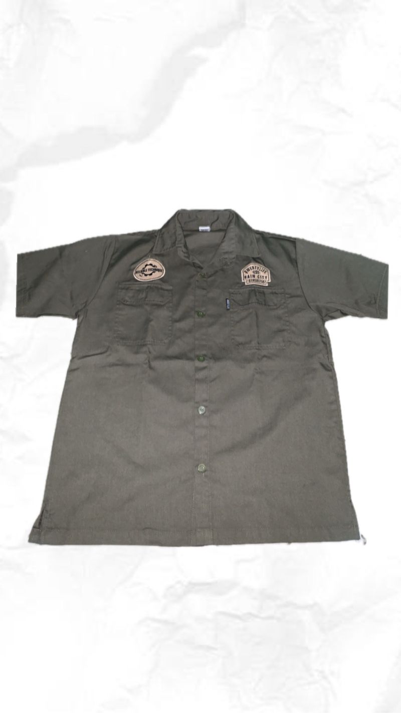Qwertylife workshirt technical olive, foto 2