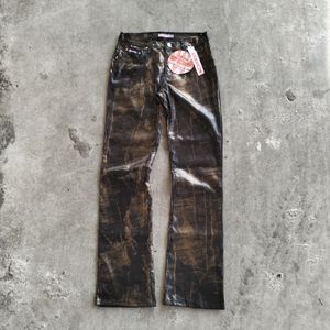 Y2K Avant Garde Flare pants Wanita brown