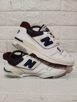 New Balance 550 Burgundy Natural Indigo