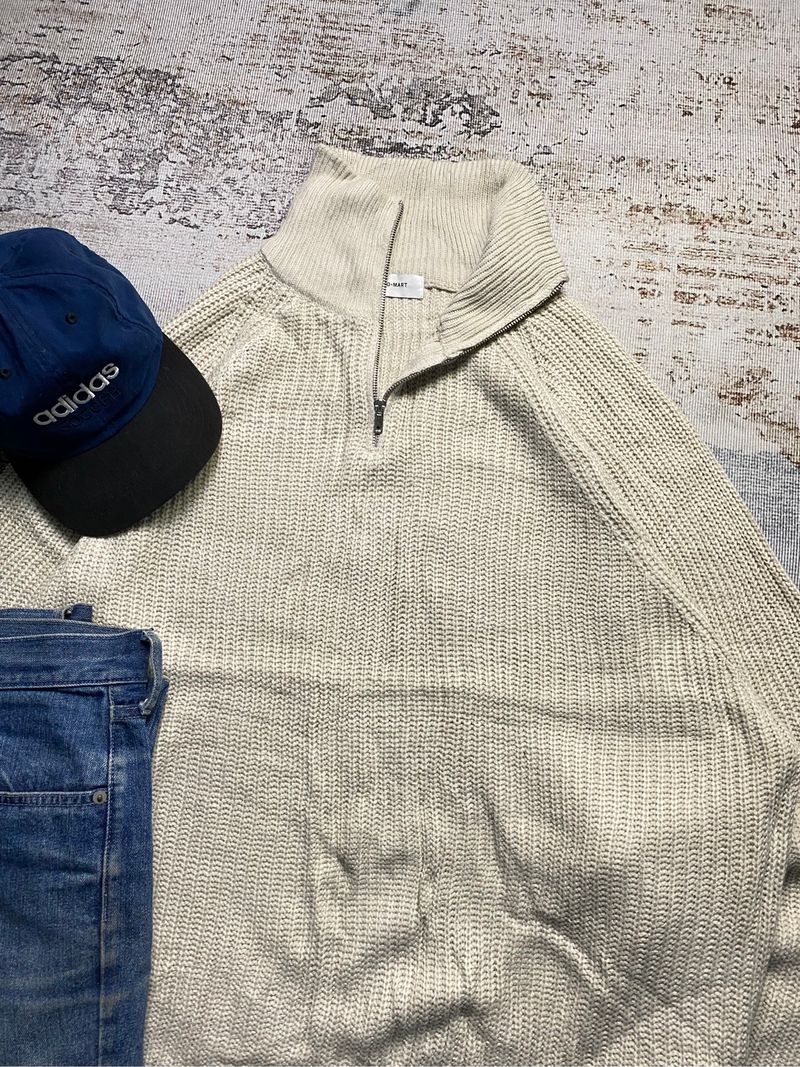 MONOMART WAFFLE HALFZIP SWEATER, foto 5