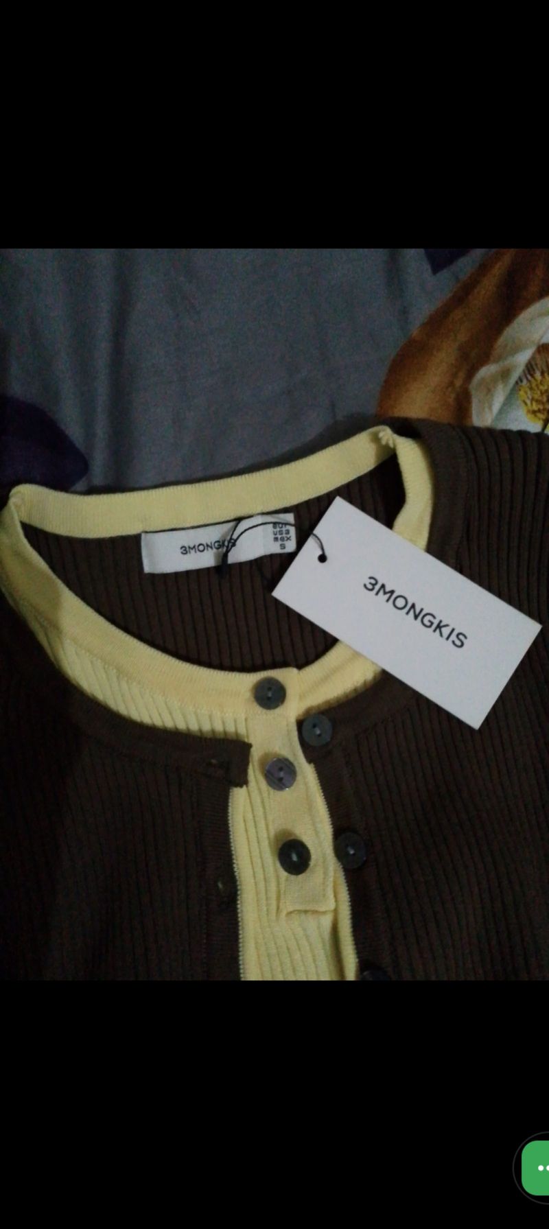 New 3mongkis olive knit top, foto 2