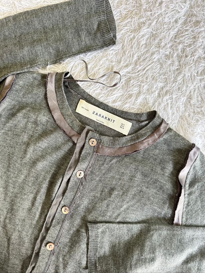 Zara Knit Cardigan Ruffle, foto 2