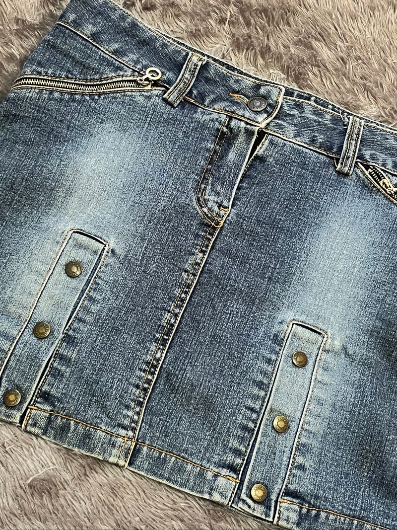 Rok Many Buttons Jeans, foto 2