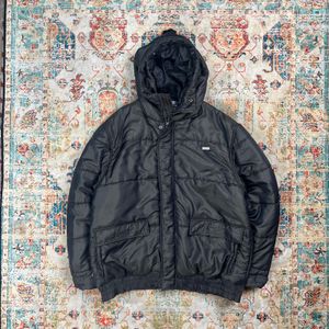 Vintage pelle pelle puffer jacket
