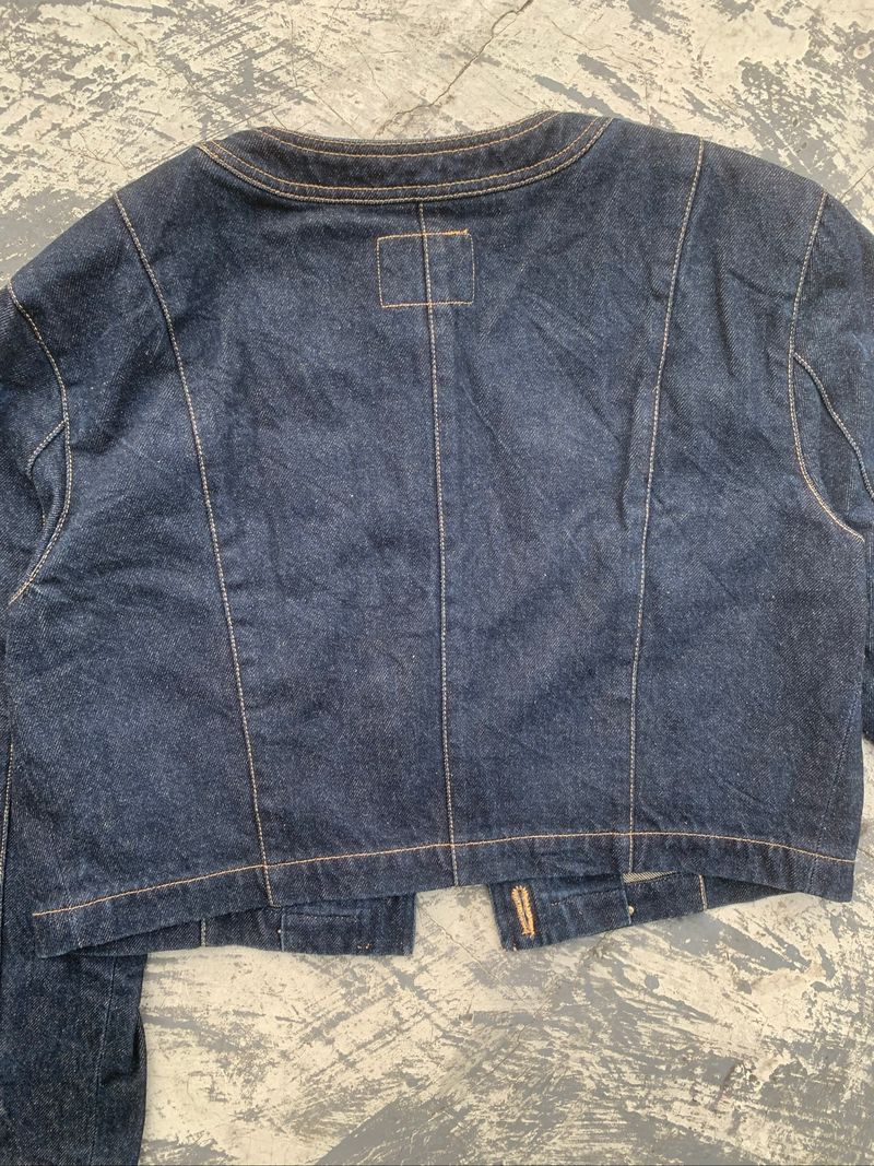 Y2K Napoleon Jacket Denim Japan by Melrose - Preloved