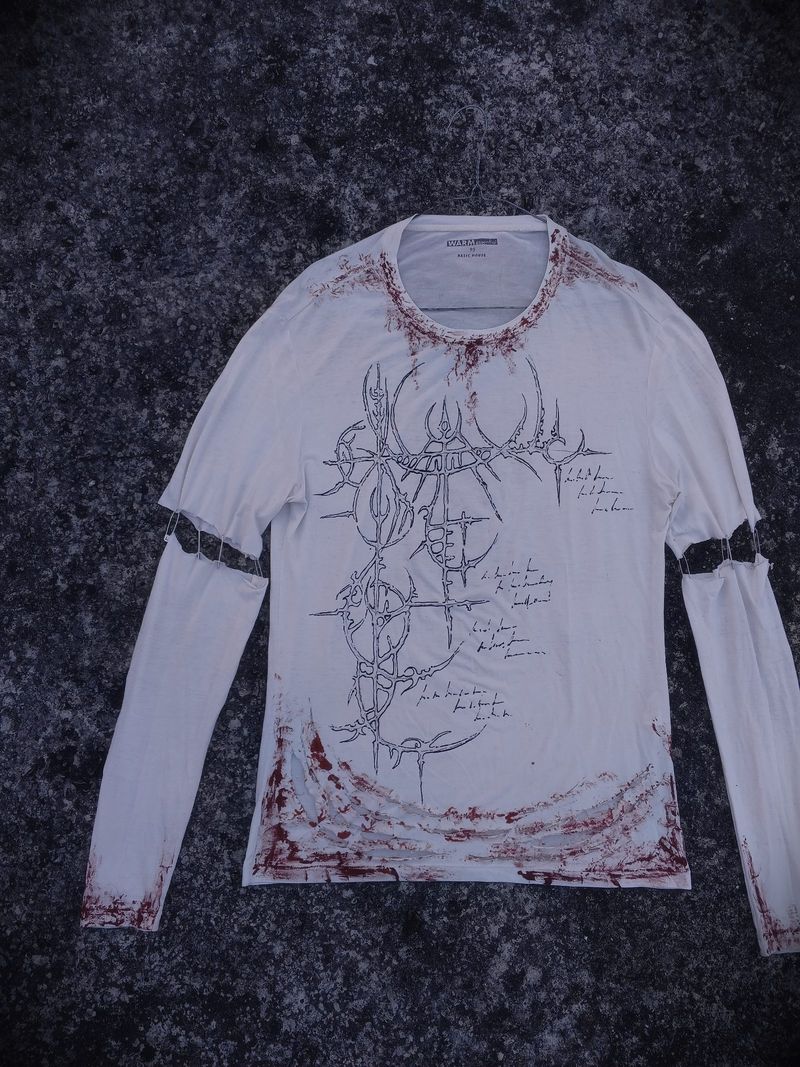 custom handpainting sigilism longsleeve, foto 2