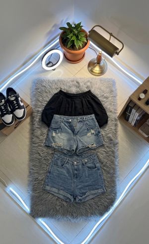 Hana Styles - 3 Barang Yaitu rok pendek,celana pendek 2