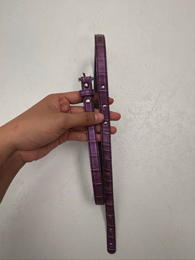 The dark purple belt studded, foto 3