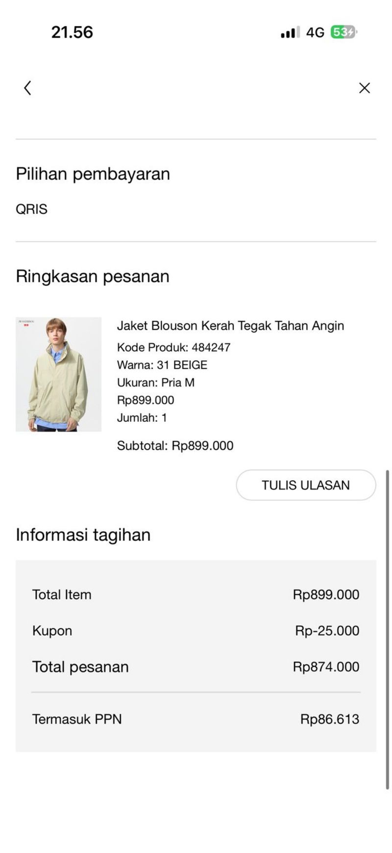 Jaket UNIQLO blouson, foto 7