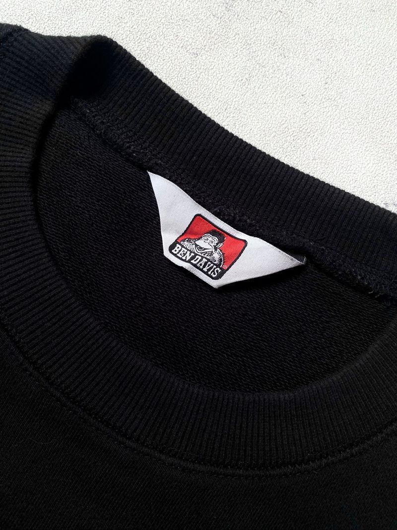 BEN DAVIS MID LOGO SWEATSHIRT BLACK, foto 5
