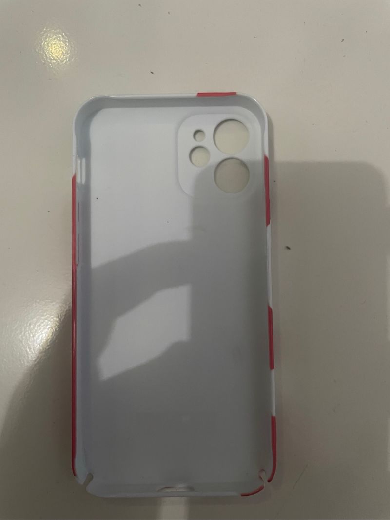 Case iPhone 12 Mini Supreme Style Red White Glossy Hardcase, foto 3