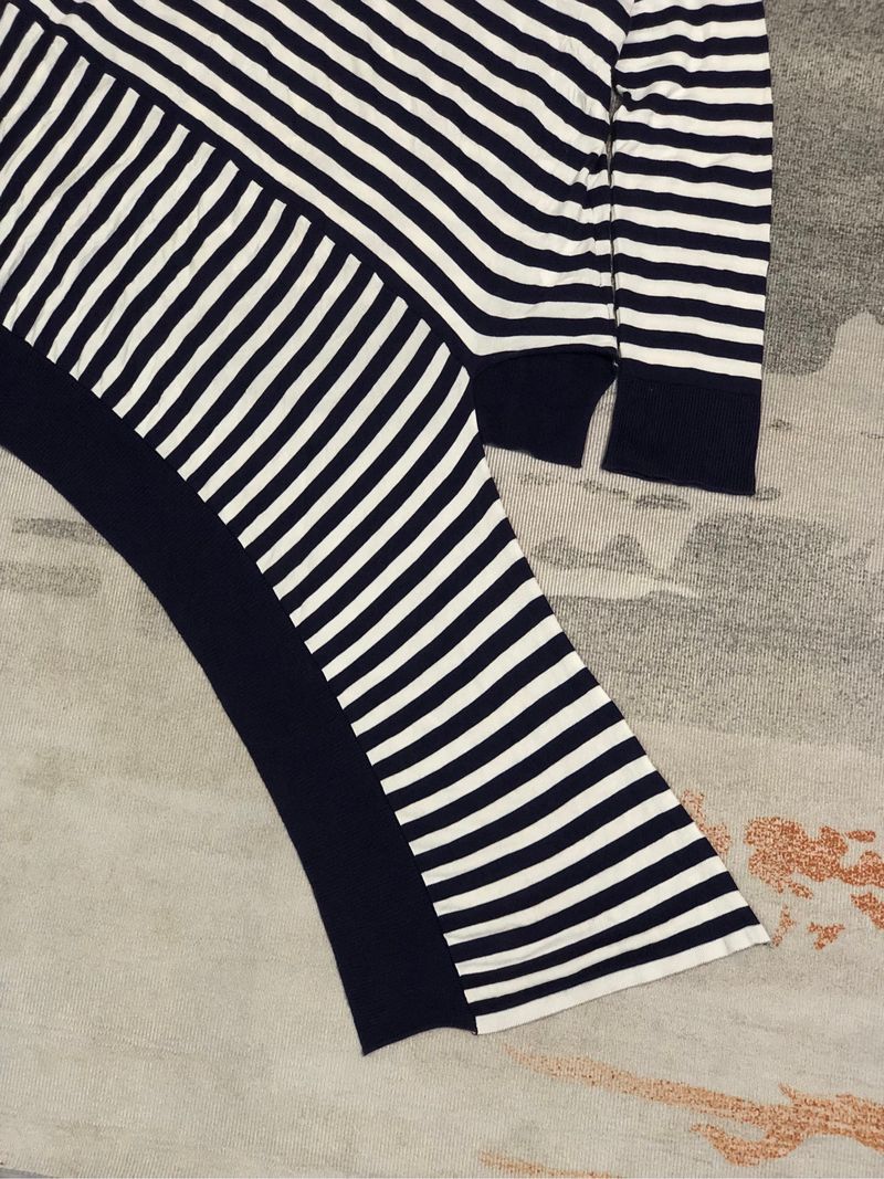 Maison margiela striped asymetric sweater, foto 4
