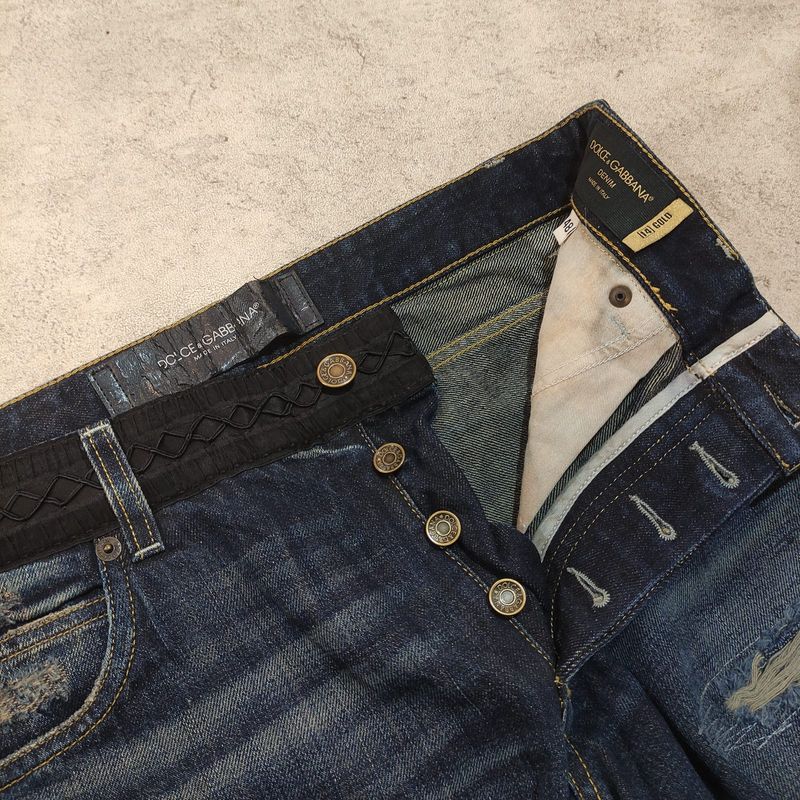 Dolce Gabbana 14 Gold Denim Pants, foto 6