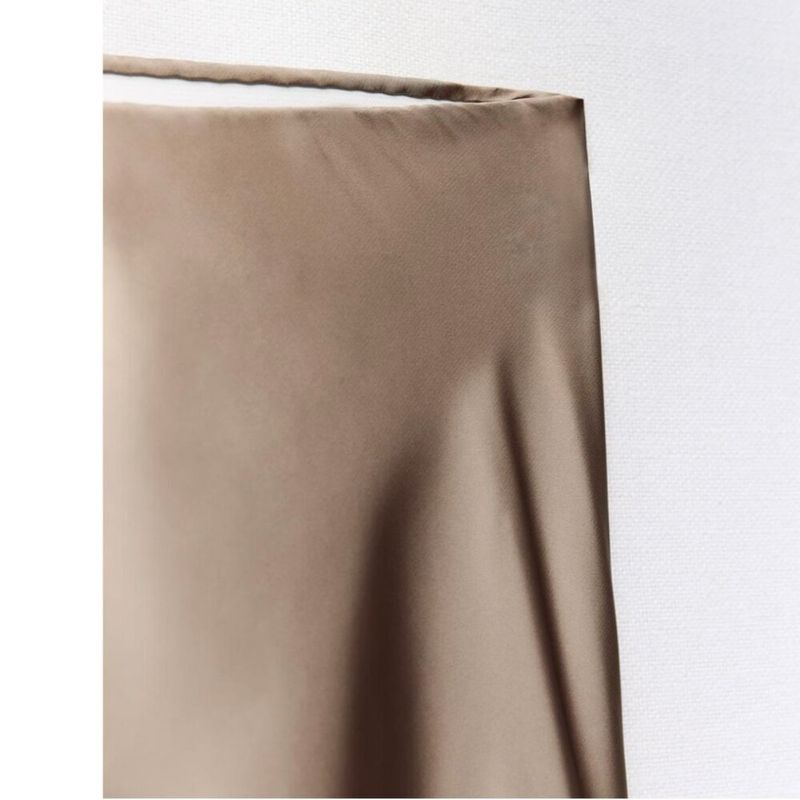ZARA Satin Effect Midi Slip Skirt, foto 2