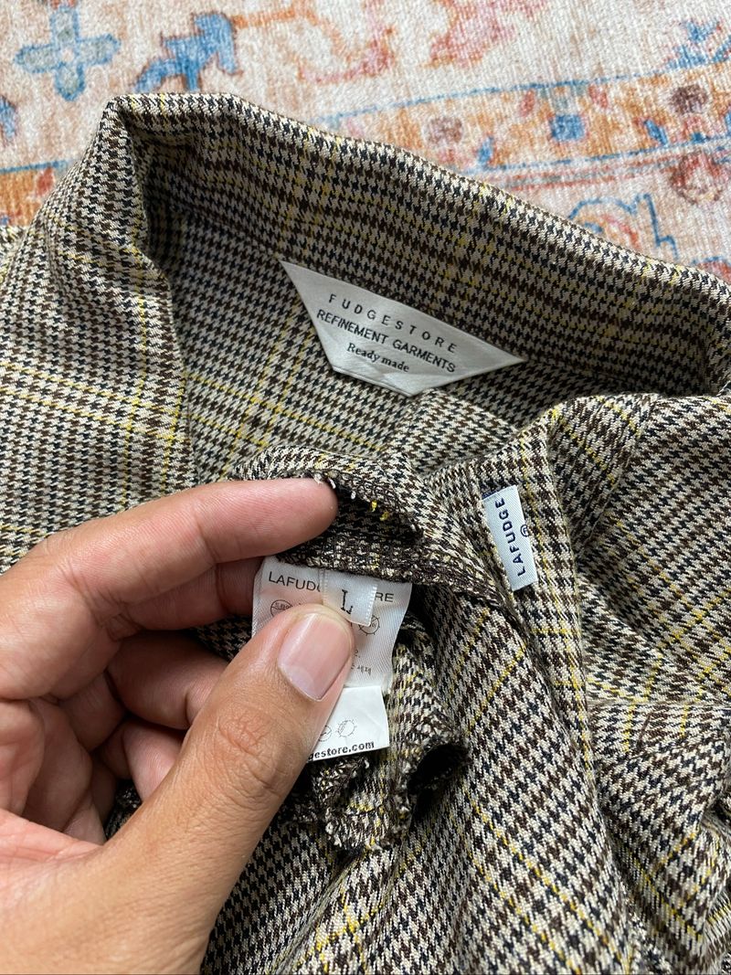 OUTER JAKET FLANEL LAFUDGE PLAID DOBLE BIG POKET, foto 6