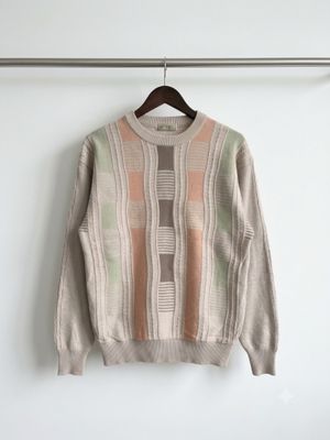 Rajut Motif Sweater Knitwear Vintage Pastel