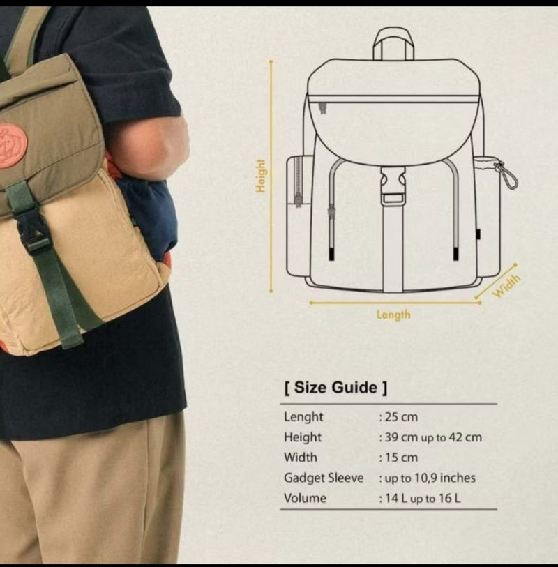 CRSL mini raku backpack, foto 2