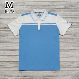 Casual Polo shirt Pria white blue