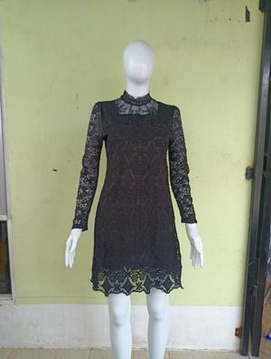 DRESS BRUKAT HITAM MEWAH