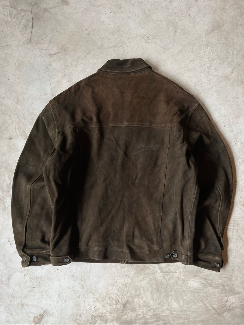 Claiborne Brown Suede Leather Jacket, foto 2