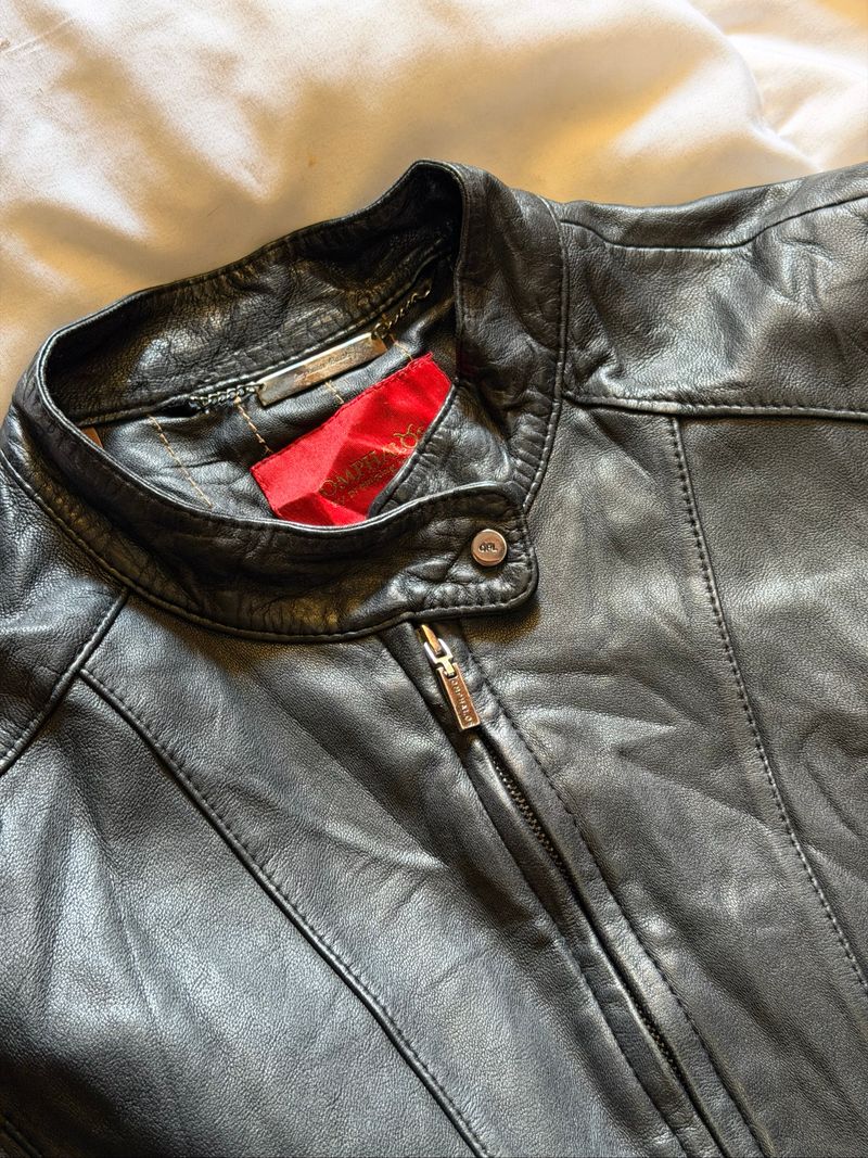 Leather jacket jaket kulit domba, foto 4