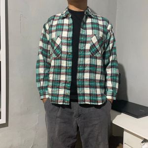 Flanel kotak-kotak denim Lee Couple