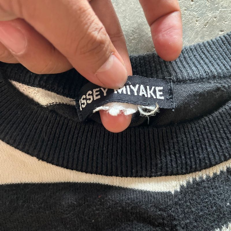 Issey miyake zigzag stripe chevron knit, foto 5