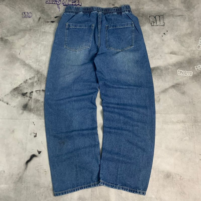 baggy jeans blue washed, foto 4