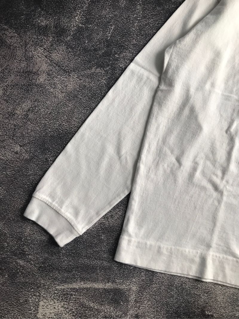 MUJI LONGSLEEVE POCKET T-SHIRT BASIC WHITE COLOR SECOND, foto 4