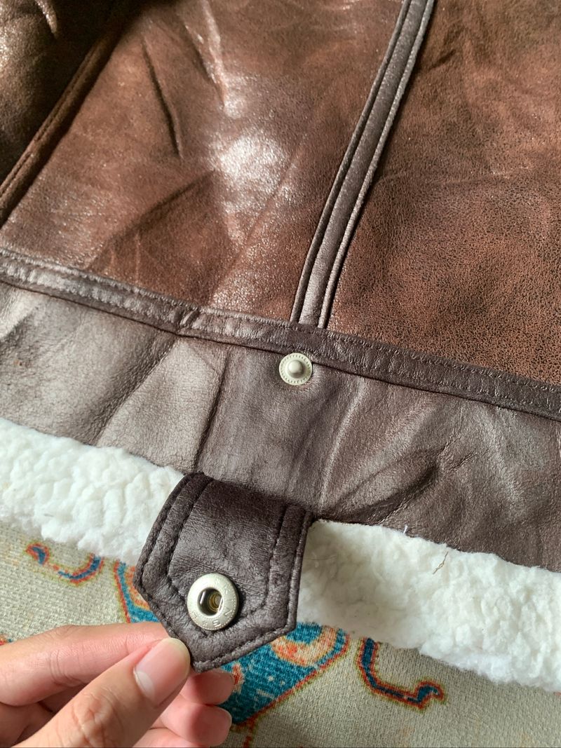 Aviator Jacket Synthetic Leather, foto 9