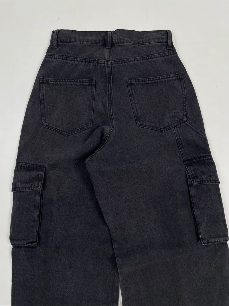 Denim Cargo Pants Black, foto 6