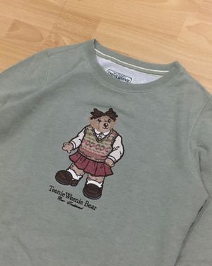Teenie Weenie Bear Big Logo Sweater (Sage) - Size fit M