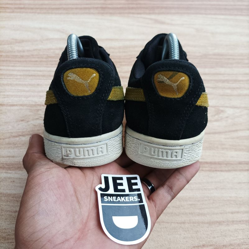 Puma Emo Casual Sneakers Pria black yellow, foto 4