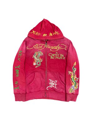 Ed Hardy Vintage Y2K Hoody Pria red