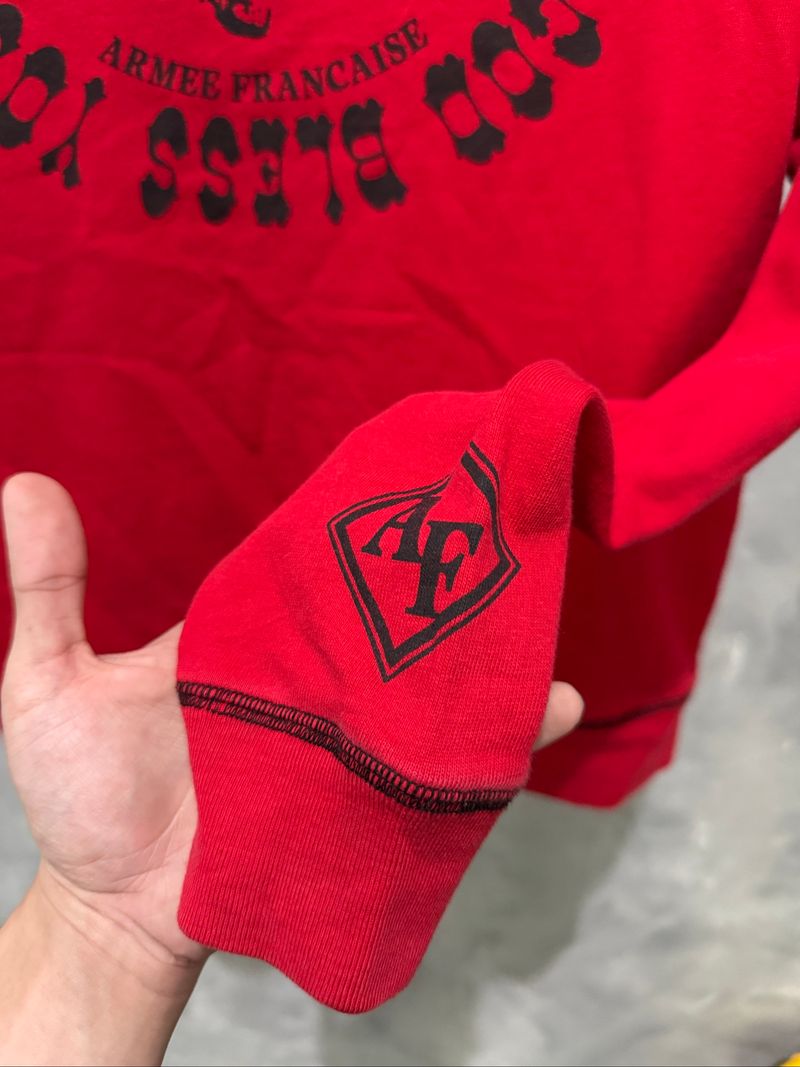 Y2K Red Zip Hoodie Ed Hardy, foto 5