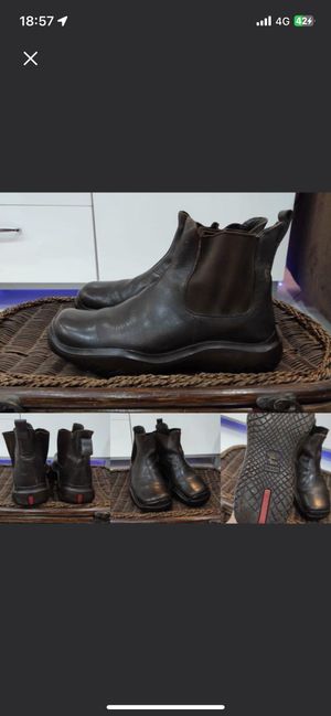 Prada Vintage Boots Pria black