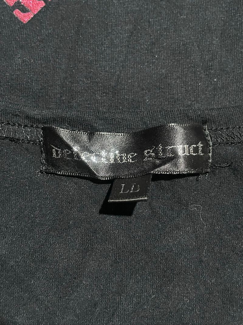 00s y2k Detective Struct Text Print T-shirt, foto 9