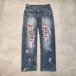 Unknown Distressed Denim Y2k Vkei Japanese style