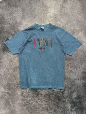 Vintage T-shirt Pria blue