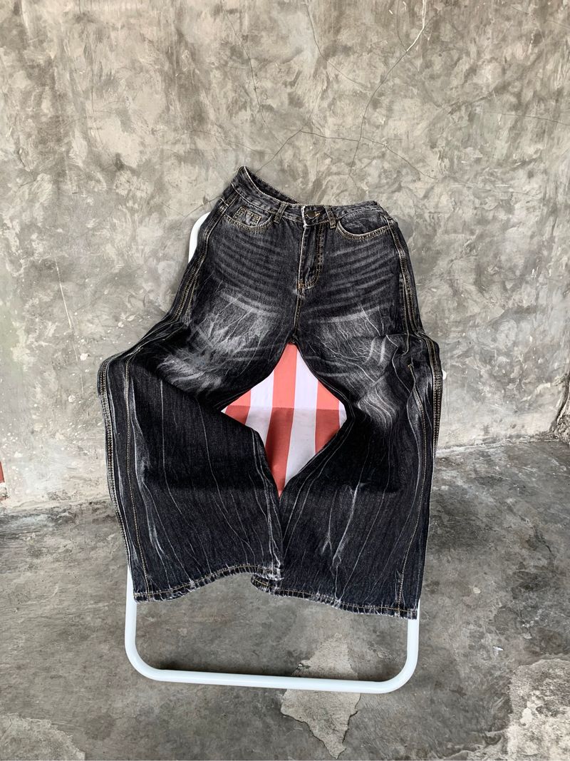 BAGGY FADING LIGHTNING BLK WASHED, foto 2